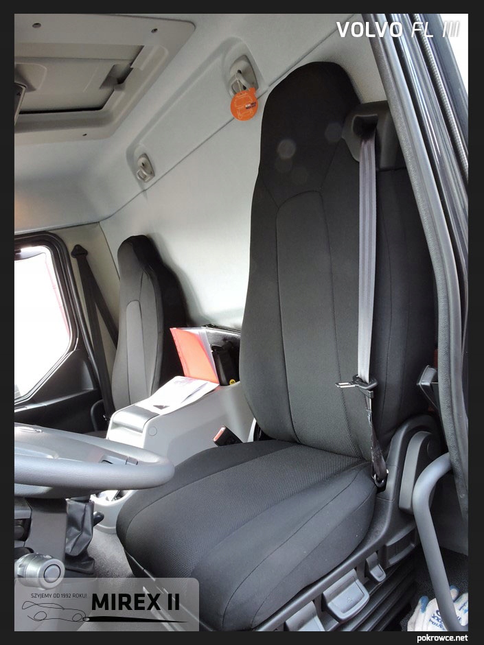 Pokrowce z tkanin tapicerskich Volvo FE II