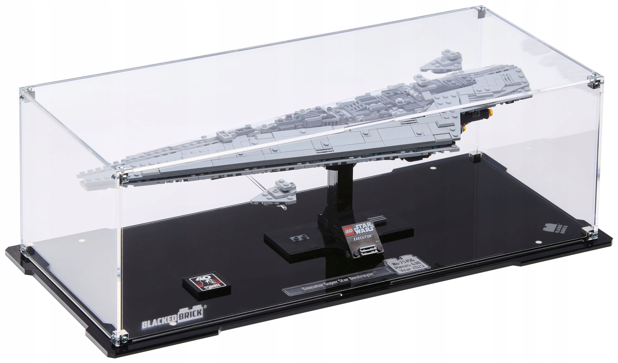 Vitrína Blacked Brick pre Lego 75356 Star Wars Hviezdny superničiteľ