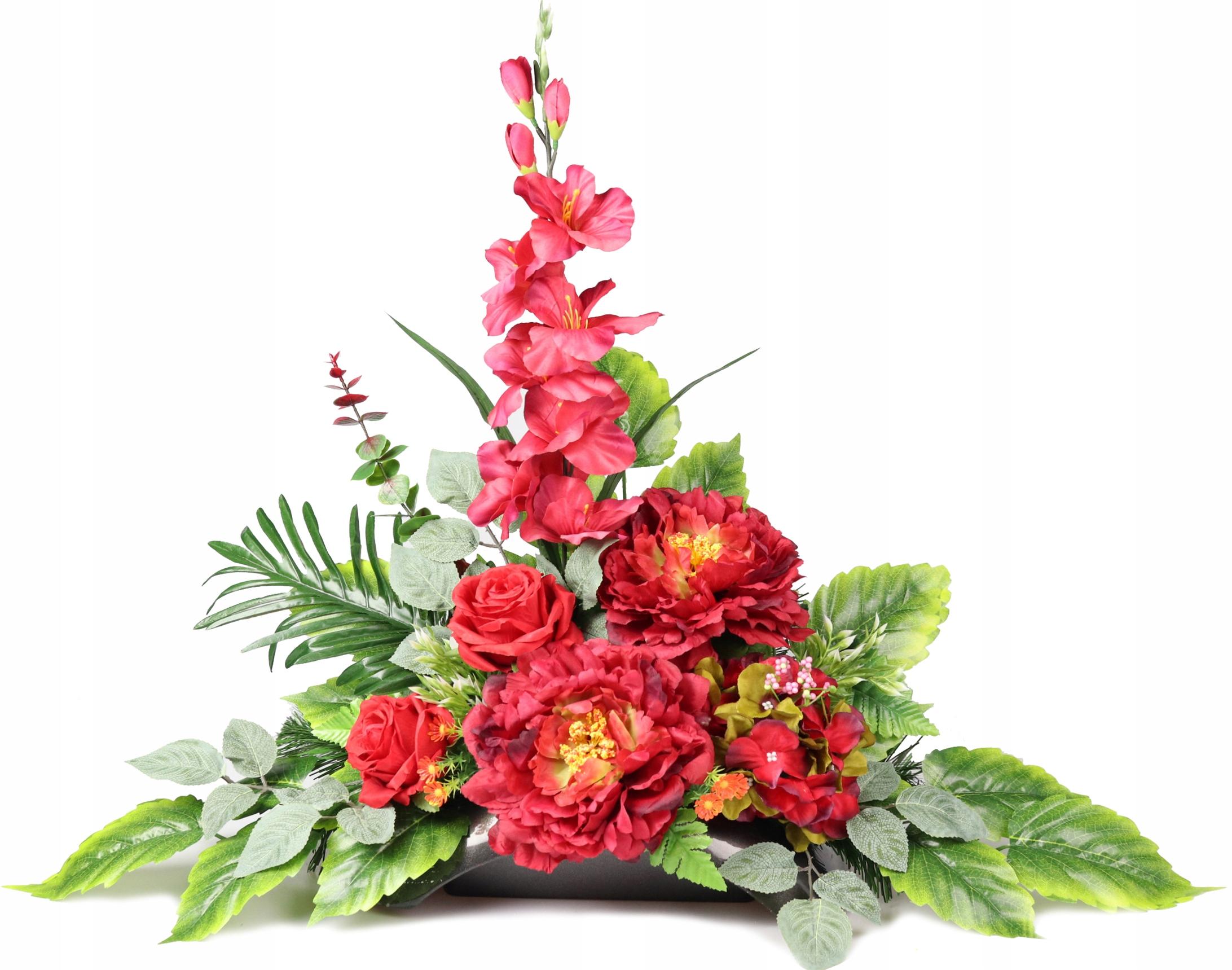 PEONIA Czerwona stroik 80x65 cm