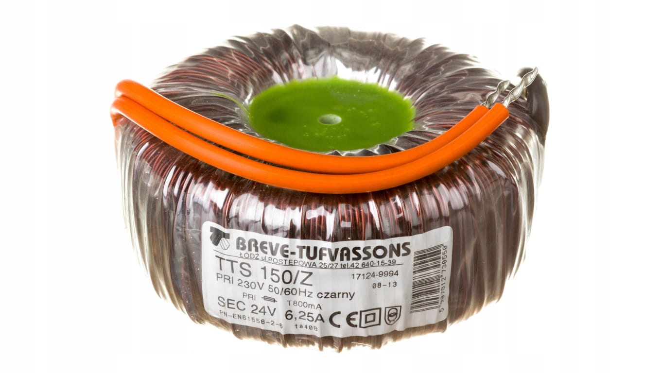 Breve Transformator 150W Toroidalny Tts 150/Z 230/ 24V 17124-9994