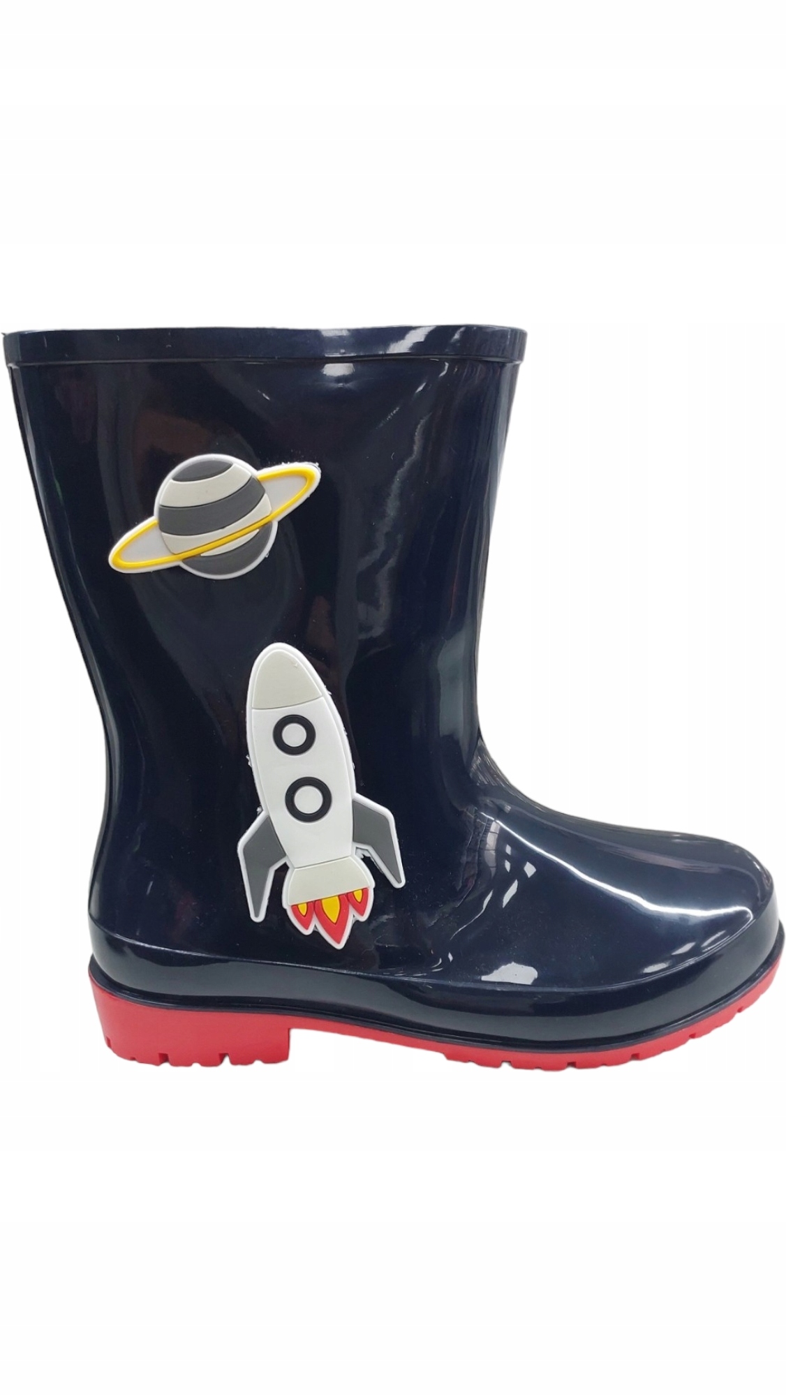 KALOSZE DZIECIĘCE BŁYSZCZĄCE GRANATOWE r. 32 Marka bez marki