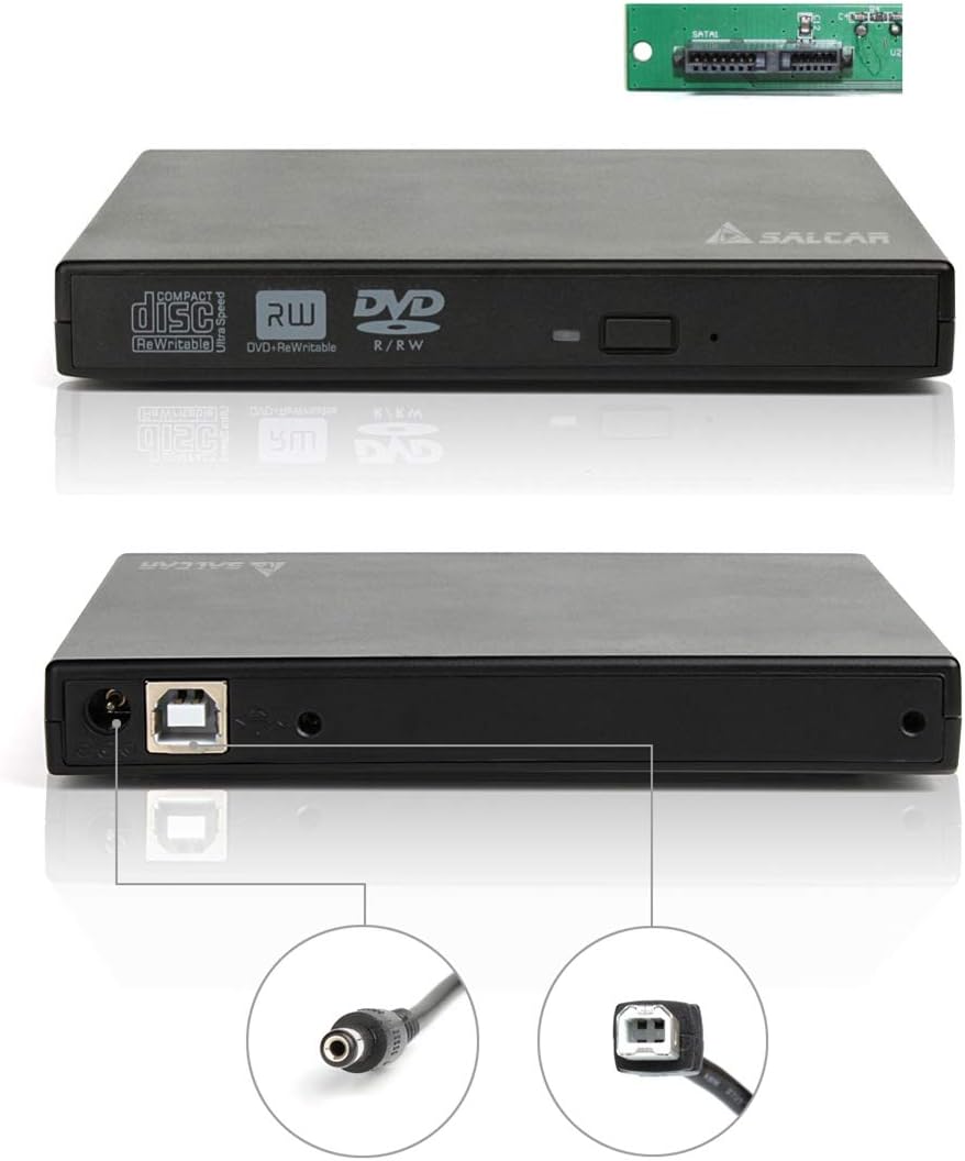 SALCAR Obudowa kieszeń zewnętrznego dysku NAPĘDU CD DVD SATA USB 2.0 EAN (GTIN) 5903990831089