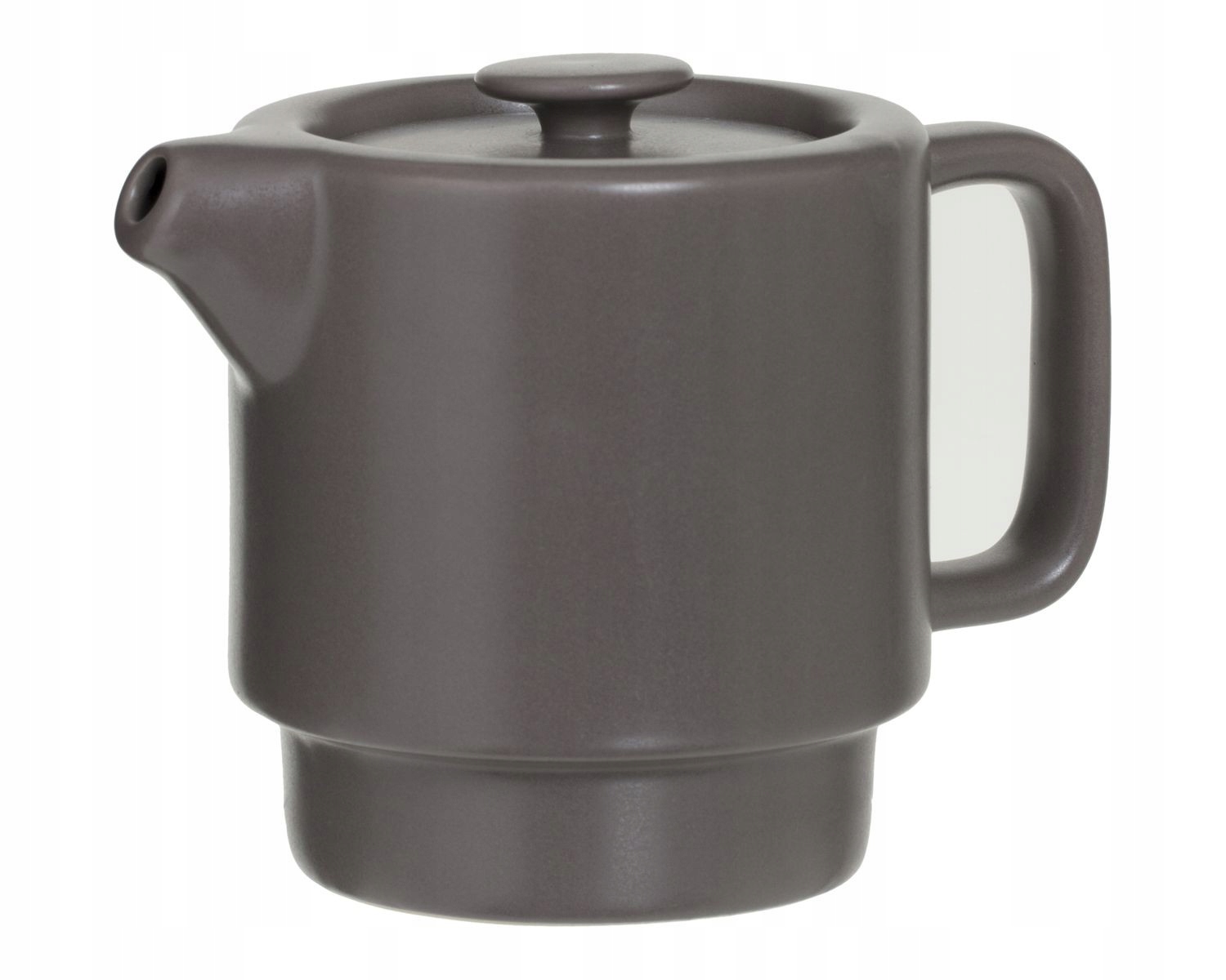 Czajniczek do parzenia herbaty Dzbanek Filiżanka Kolor odcienie szarości i srebra