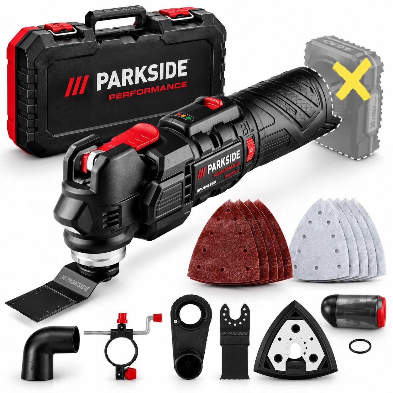 Parkside Akumulatorowe narzędzie wielofunkcyjne 12V Ppmfwa 12 B2 Nowy Model