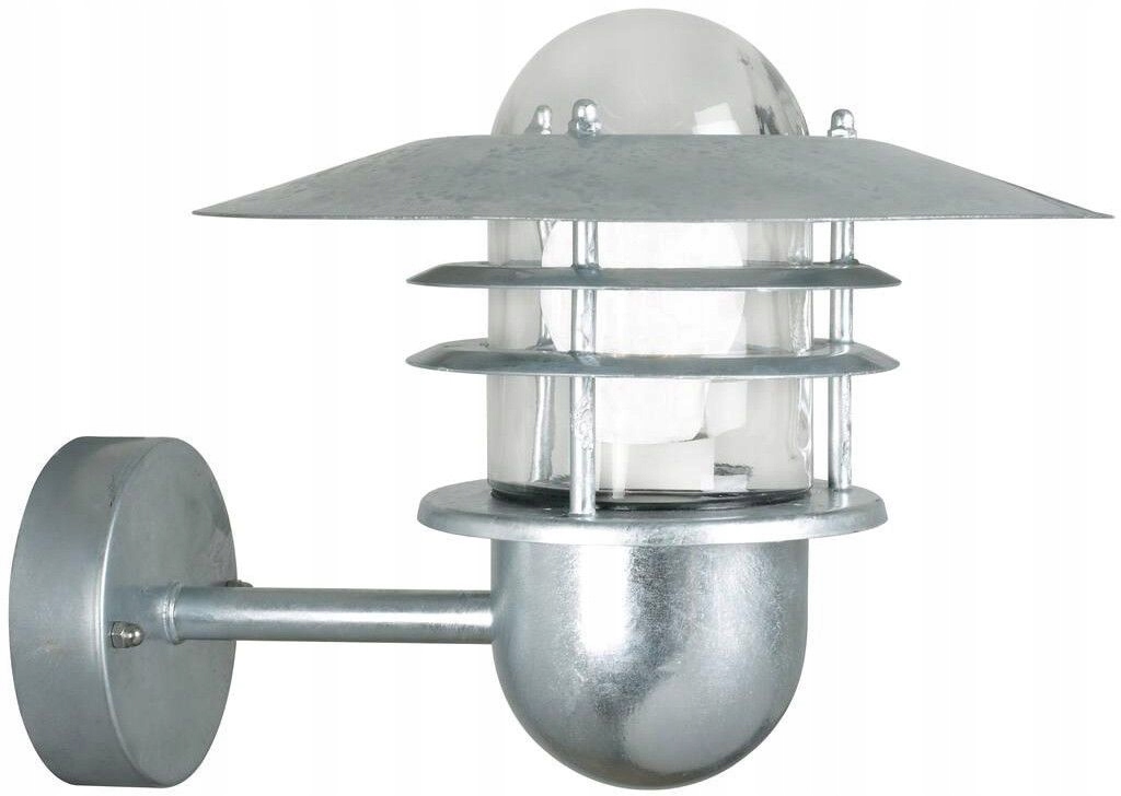 Venkovní nástěnná lampa Agger E27 60W stříbrná Nordlux IP54