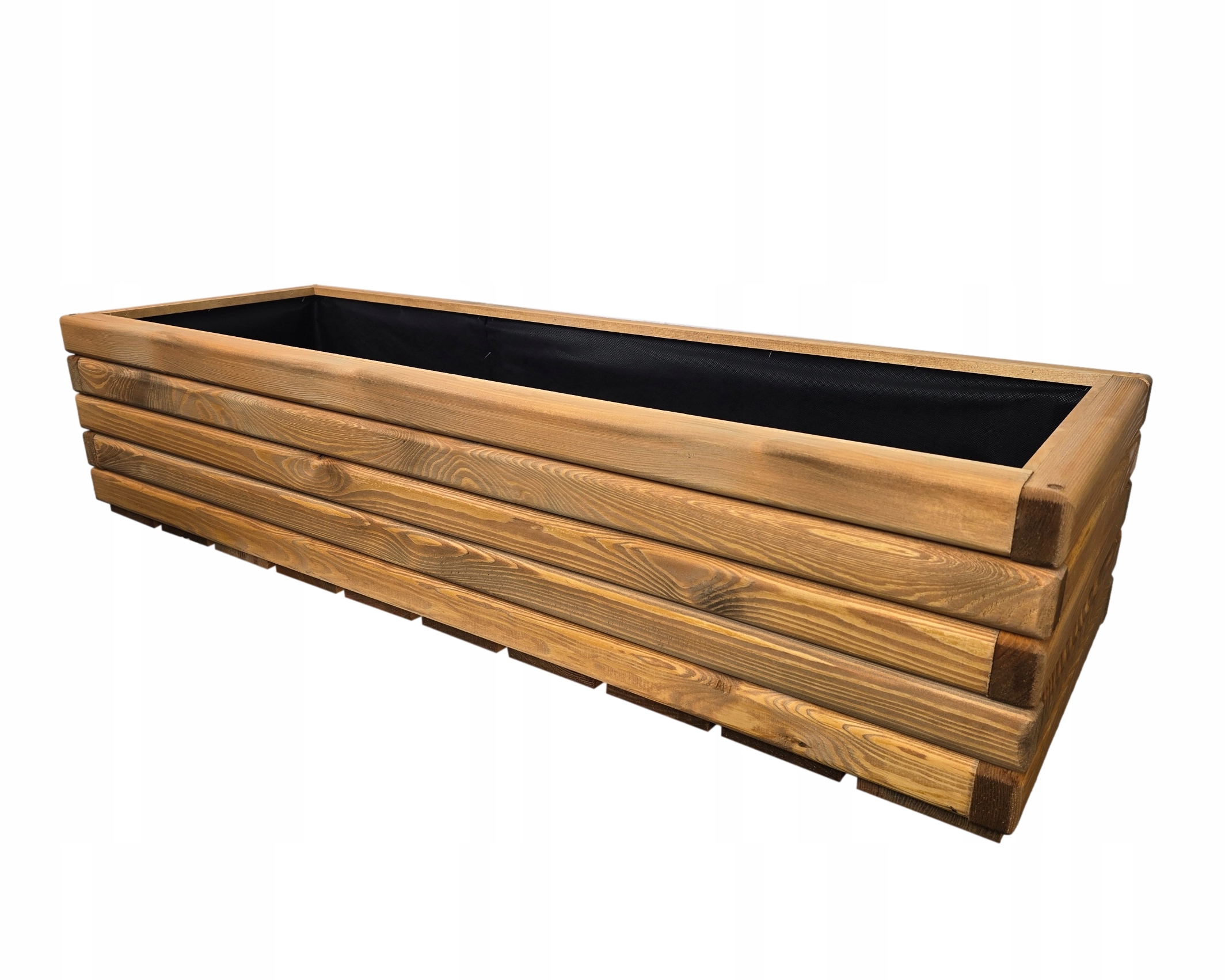 Drevený záhradný kvetináč s veľkou impregnáciou 118/40/30 cm Pinia