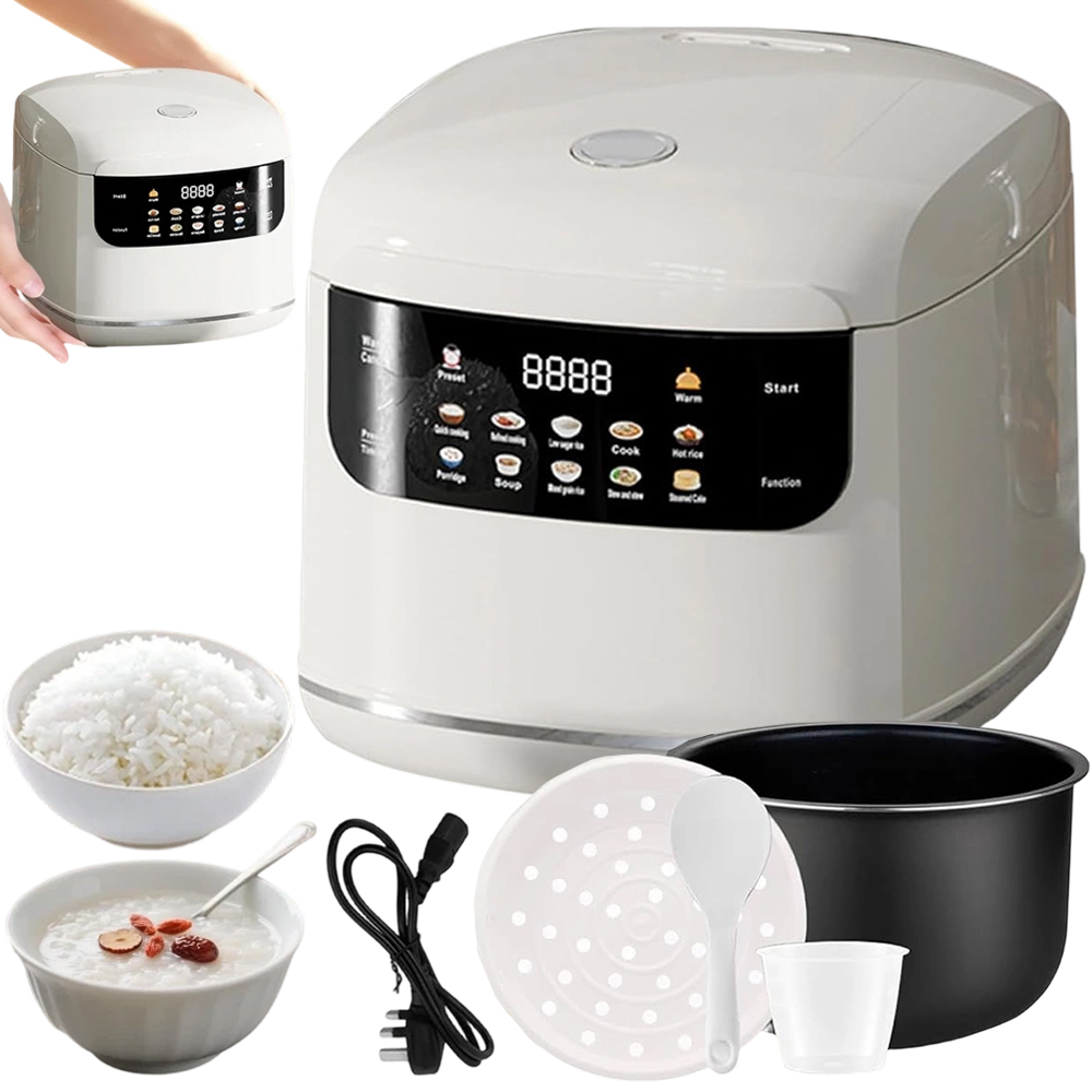 Hrnec Na Vaření Rýže Zeleniny Rýžovar 2L Elektrický Parní Vařič Rice Cooker