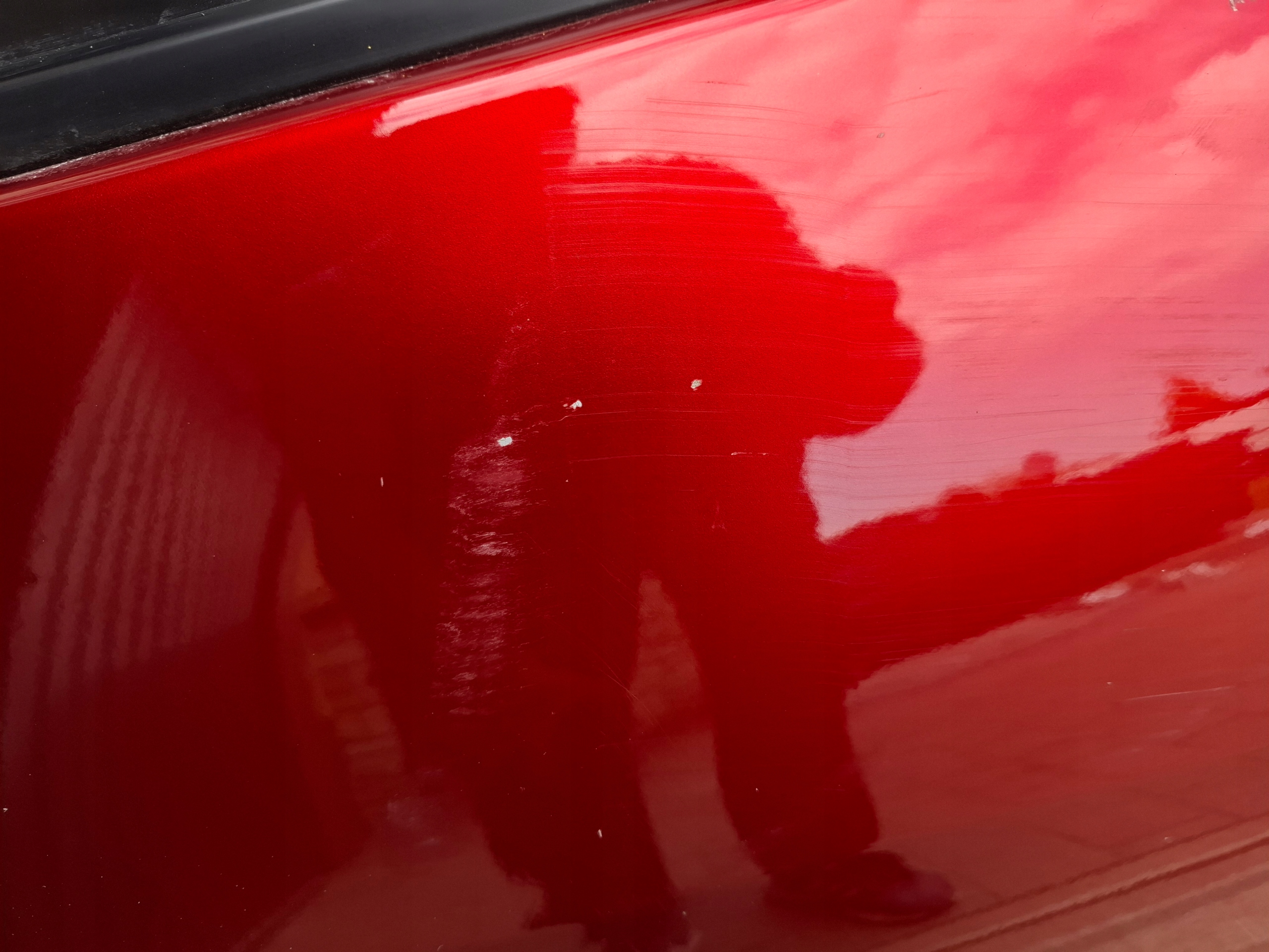 Tür links heck MAZDA 2 DJ rote 22r