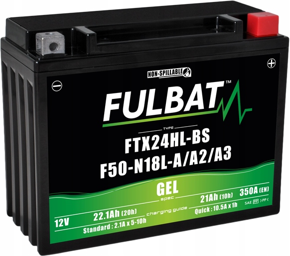 FTX24HL-BS - Гелева батарея Fulbat YTX24HL-BS 12V 22AH 350A