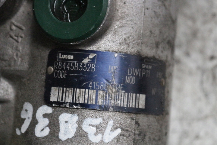 POMPA WTRYSKOWA CITROEN BERLINGO 1.9 D R8445B332B Typ silnika Diesel