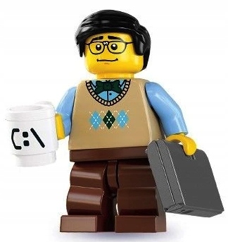 Lego figurka Programista col07-12 seria 7 8831 Nowa