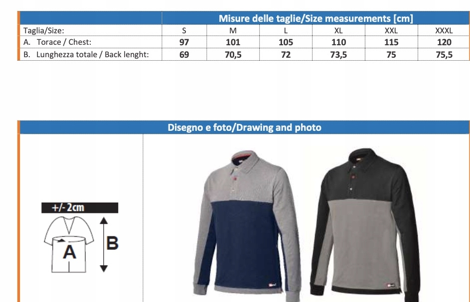 Koszulka Polo Robocza Stretch Długi Rękaw EAN (GTIN) 8430827183846