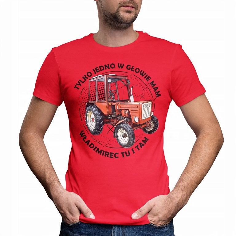 

Koszulka Męska Traktor Ciągnik Władimirec