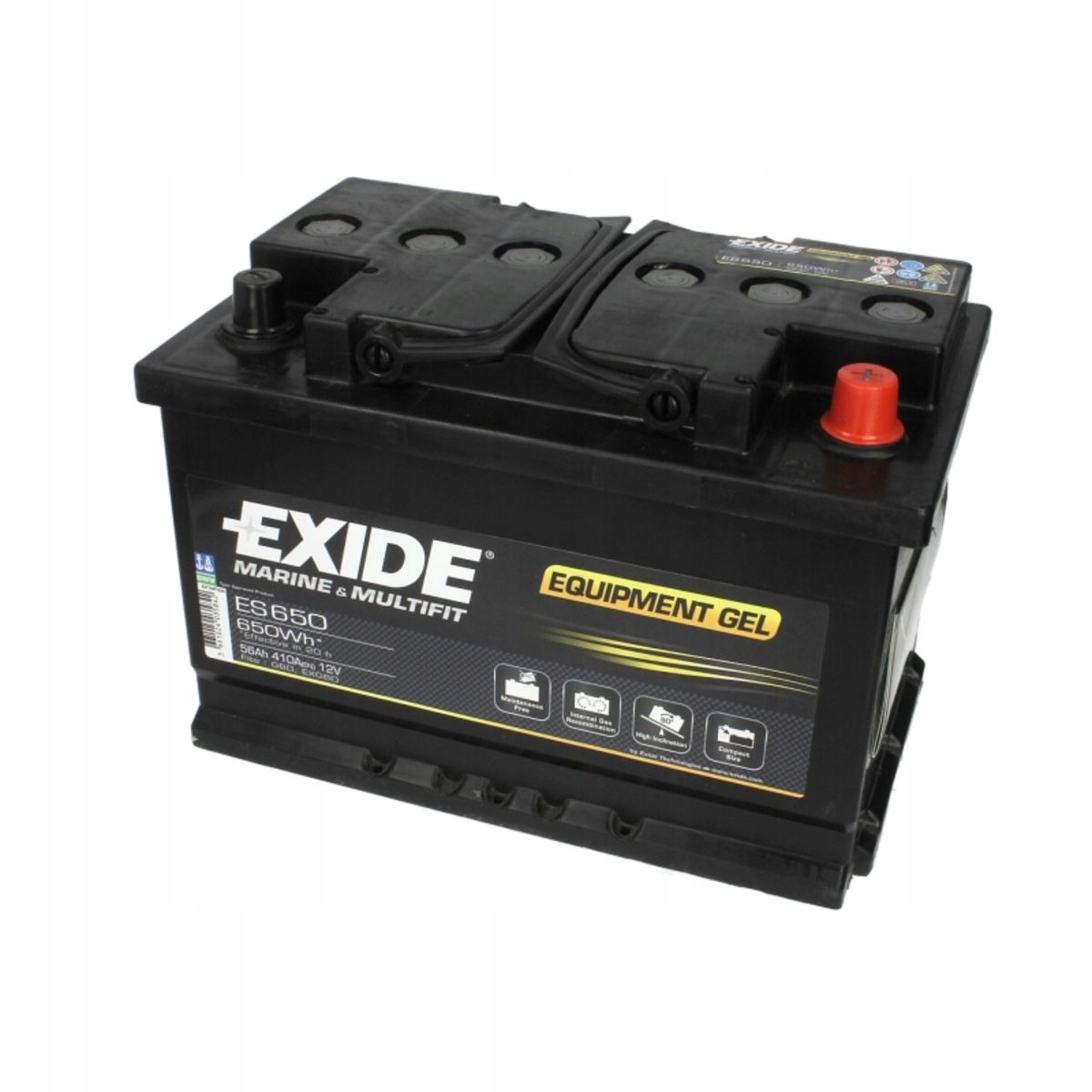 Exide Equipment Gel ES650 Batterie - 12V 60Ah