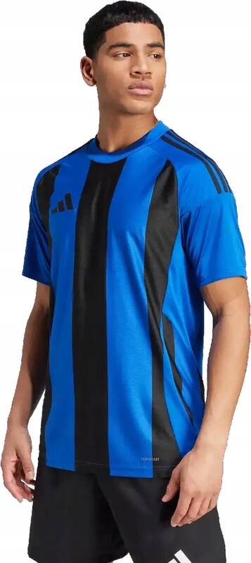 Pánský fotbalový dres Adidas Striped 24 modro-černý