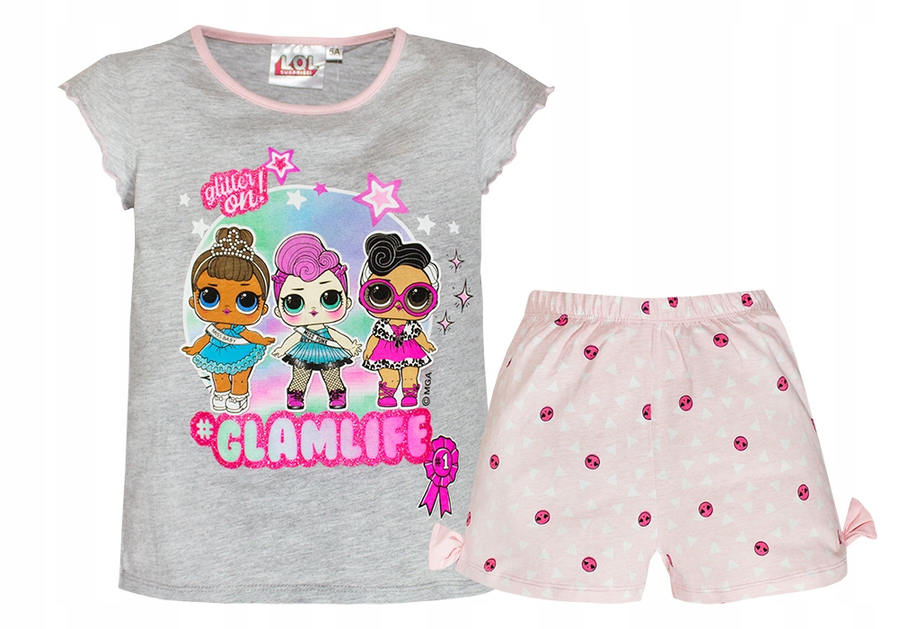 

Lol Surprise Zestaw Piżama Dziecięca Spodenki 110