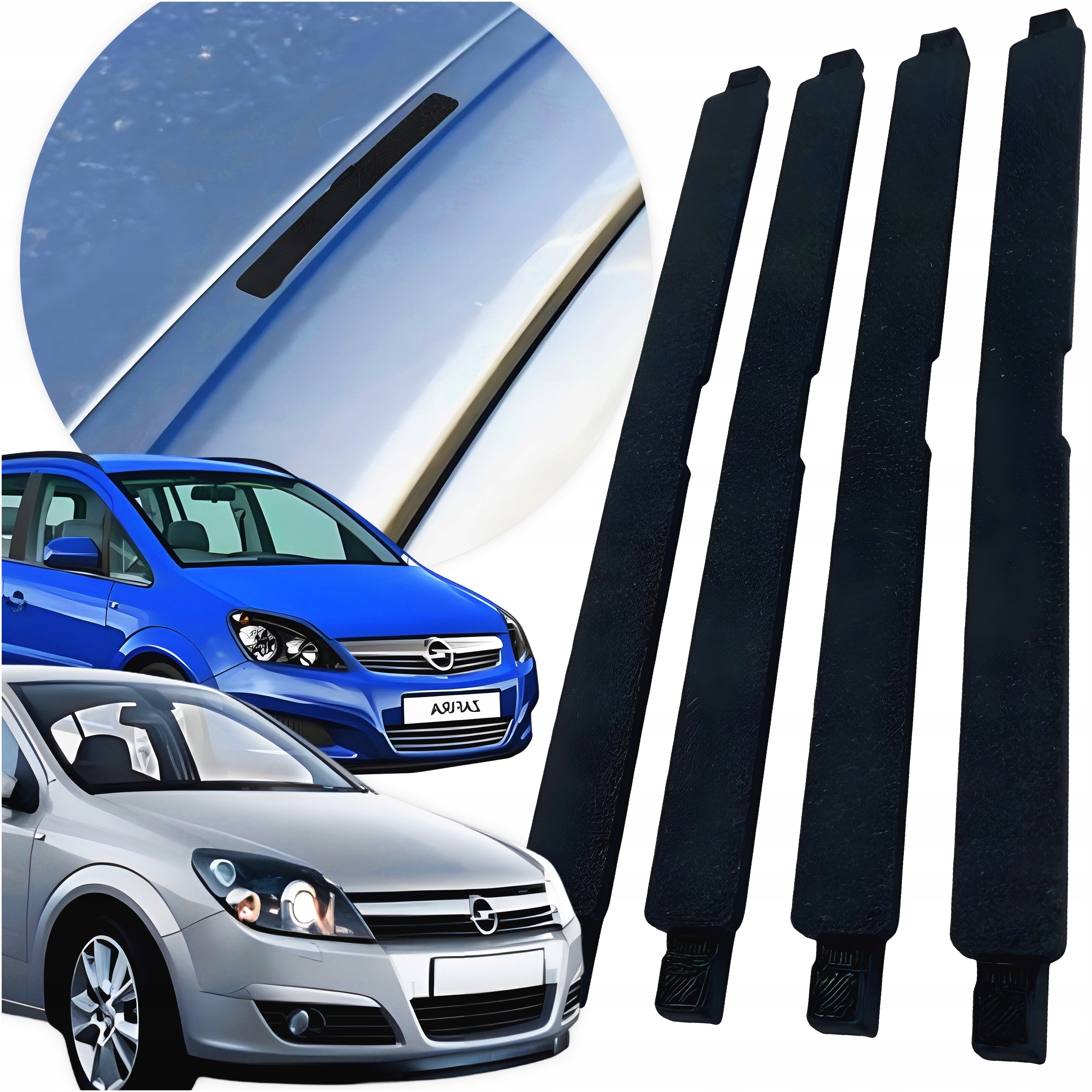 4x ZAŚLEPKA DO LISTWY DACHOWEJ OPEL ASTRA H ZAFIRA B RELINGI MOCOWANIA