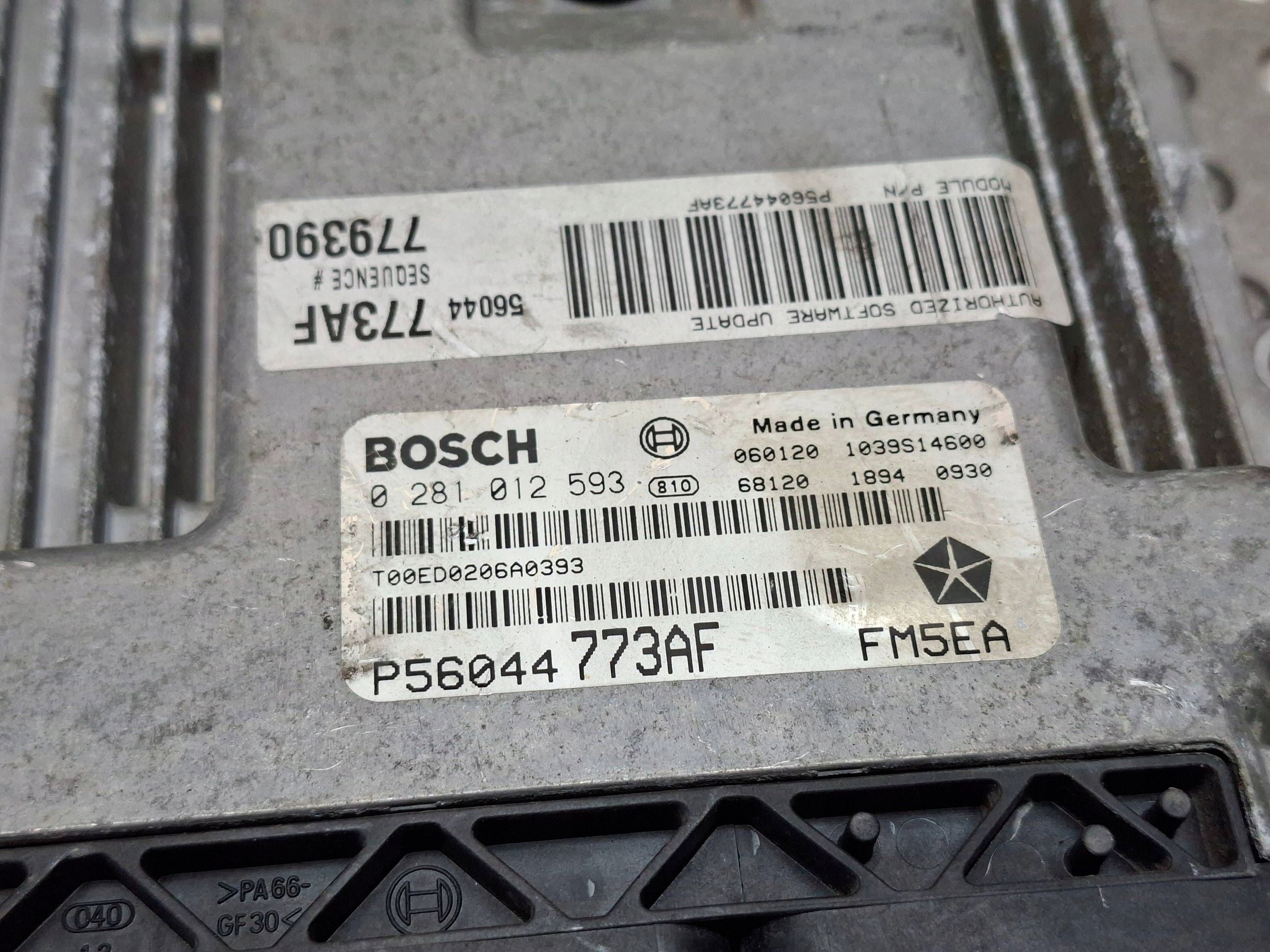 control unit computer of the engine JEEP GRAND CHEROKEE WK 05- 2.8 CRD P56044773AF