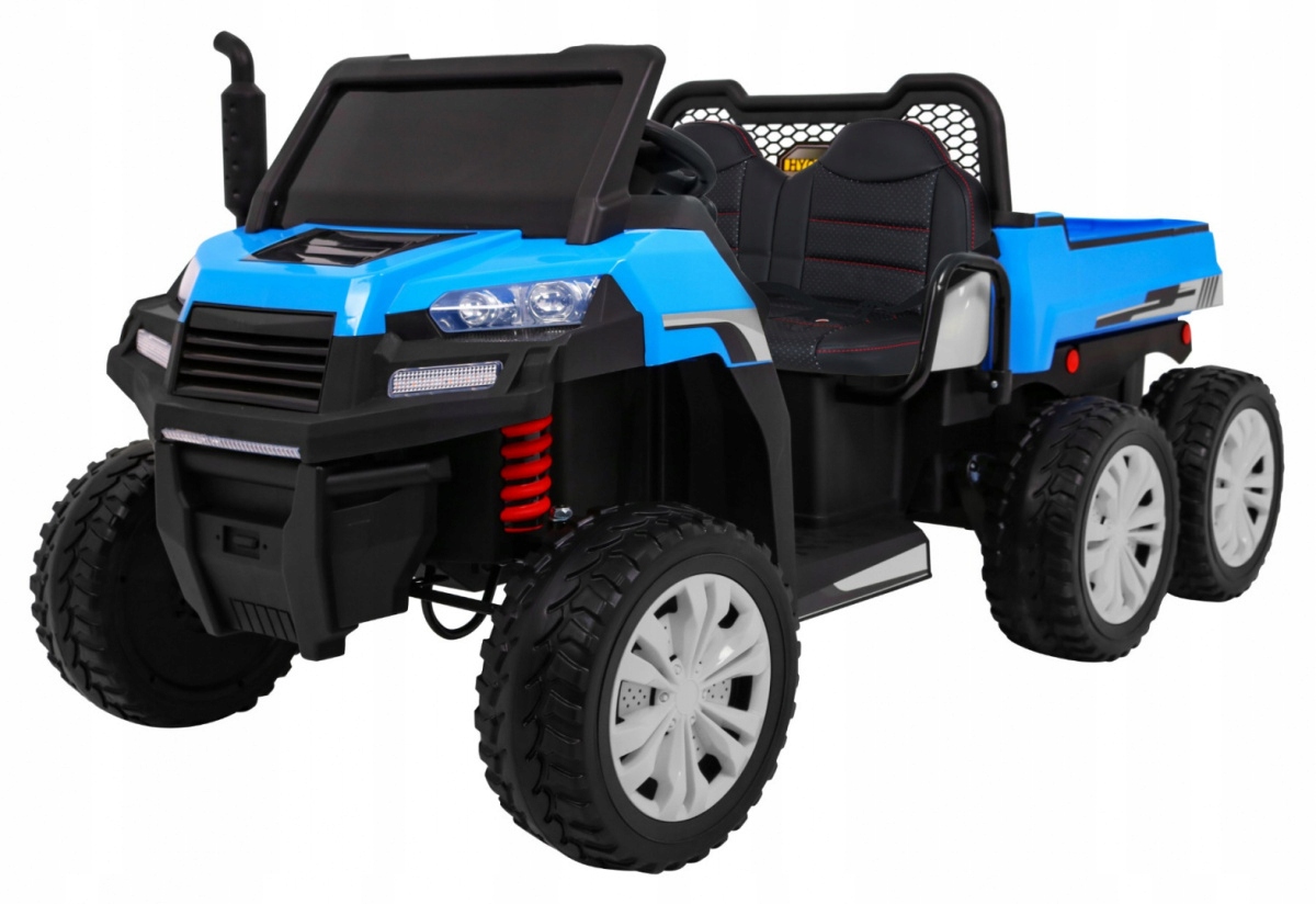Autko elektryczne Farmer Truck 4x4 dla 2 dzieci niebieskie napęd pilot 2.4