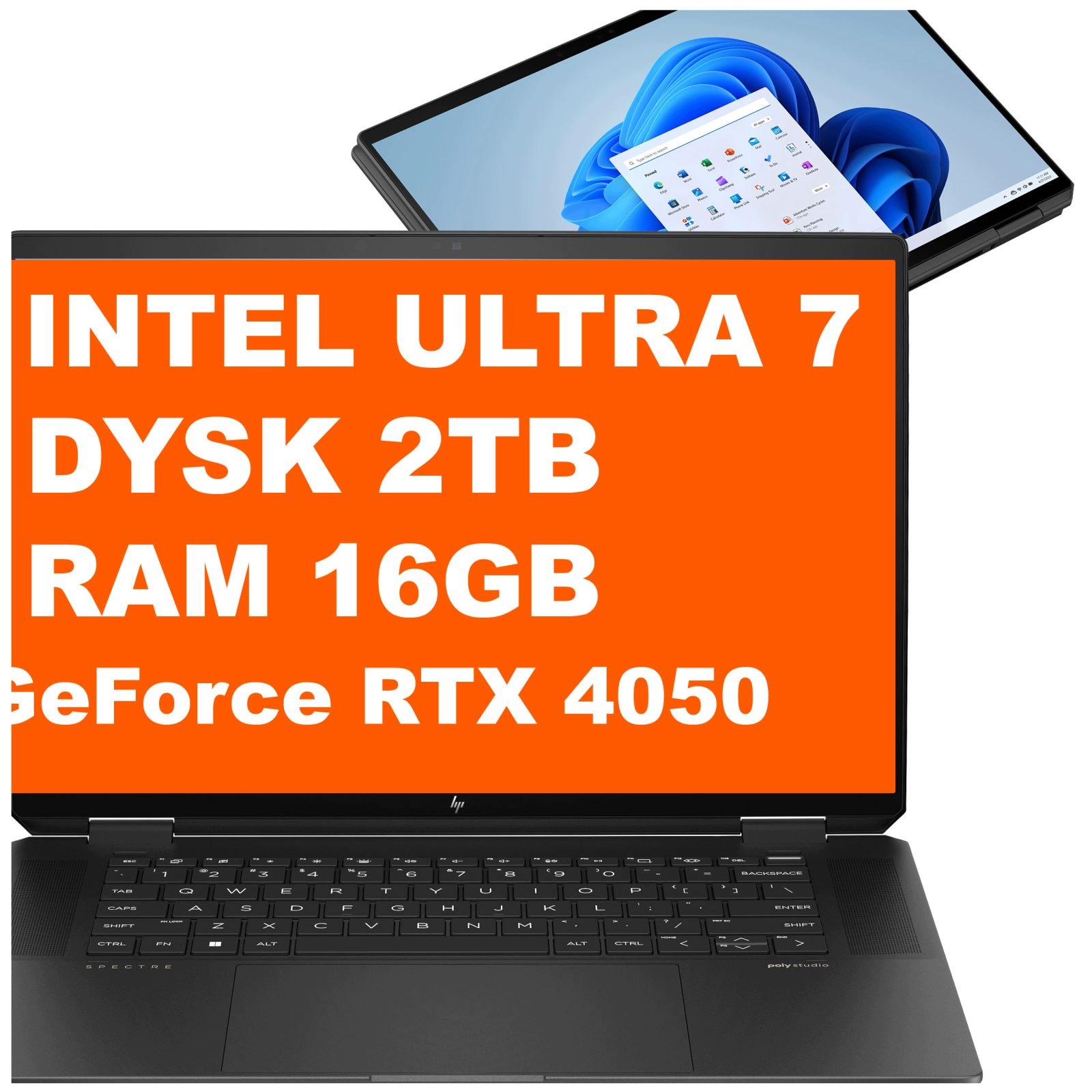 Laptop Hp Spectre x360 16-aa Ultra 7 16GB 2TB Rtx 4050 16