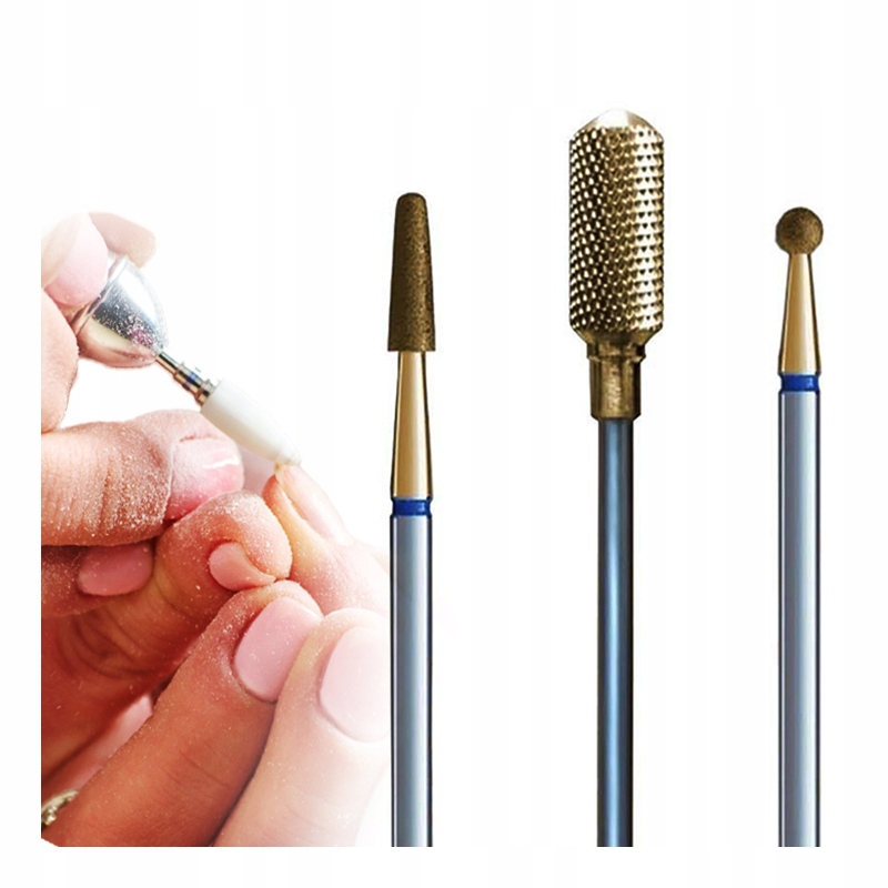 

Iq Nails Zestaw Frezy Manicure Gold 3 szt