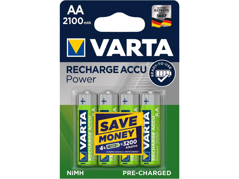 

Akumulatorki Aa 2100 mAh Varta (4 szt.)