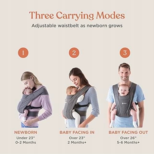 ERGOBABY Nosidełko Dla Noworodków 32-113 kg Oxford Blue — miniatura 2