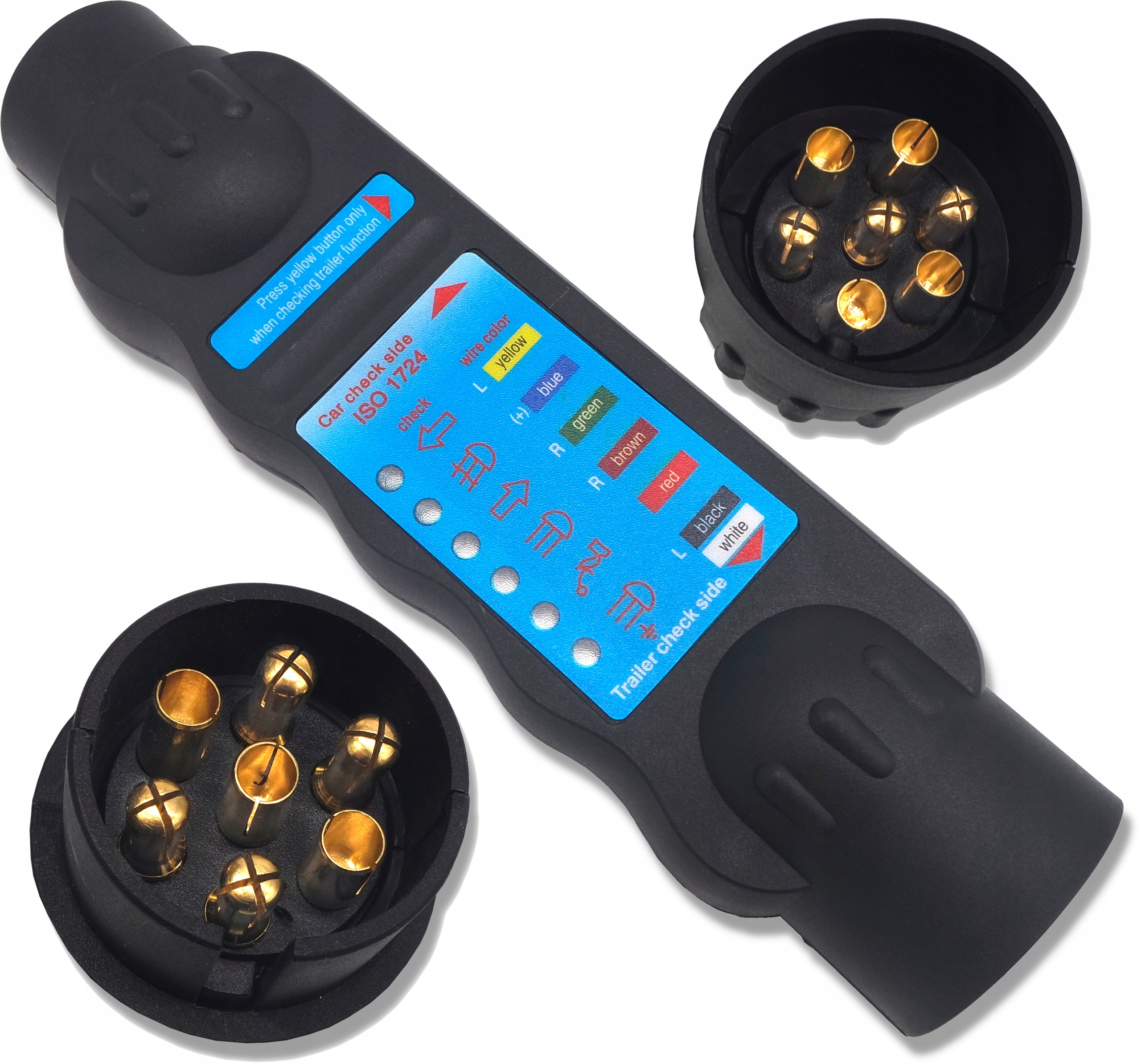 TESZTER ALJZAT MÉRŐ UTÁNFUTÓ DUGÓ HOROG 9V 7 PIN