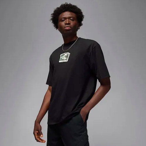 Tričko tričko Jordan AJ3 Money Tee IQ6952-010 černé, velikost S