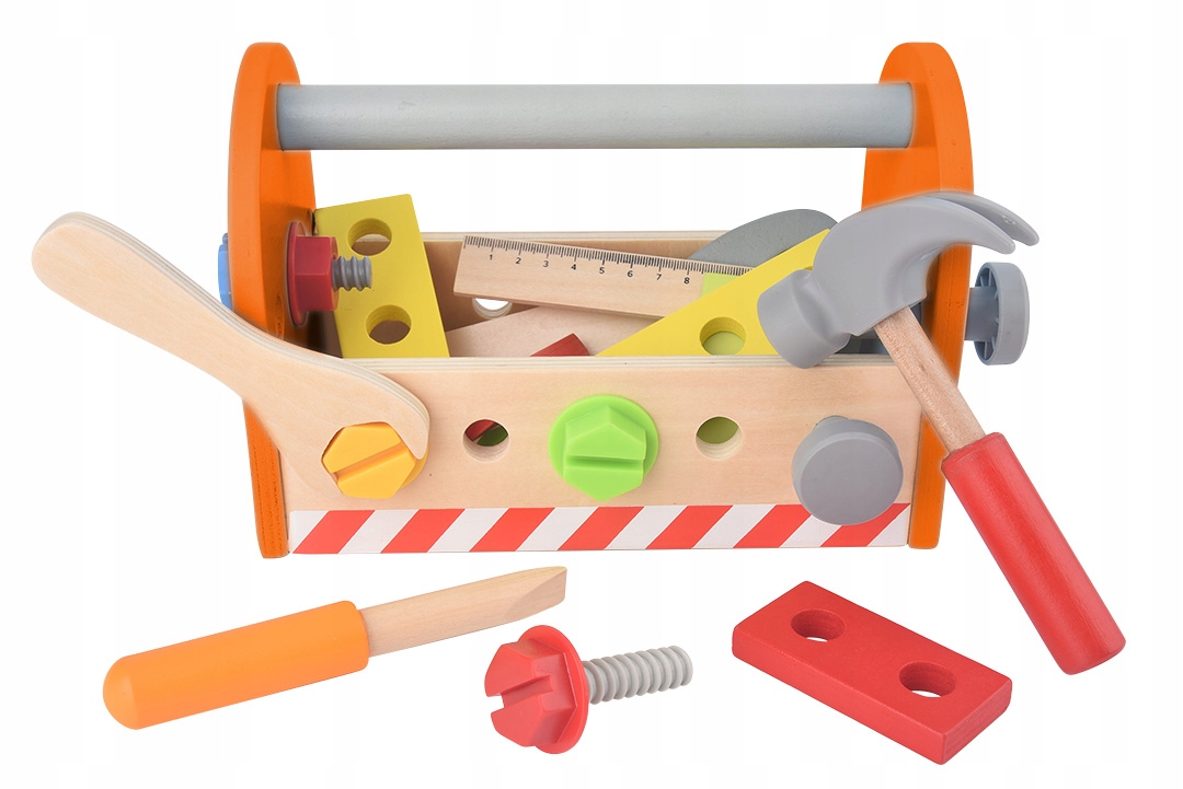 

Zestaw Skrzynka Narzędzi Drewnianych Dla Dzieci