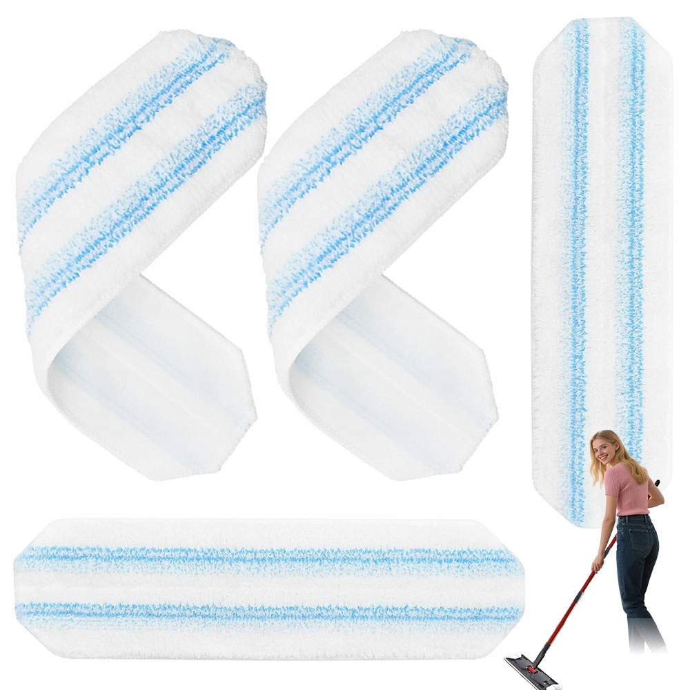 Levně 4 Ks Návleků Pro Plochý Mop Vileda H2PRO A O-cedar H2PRO Mikrovlákno