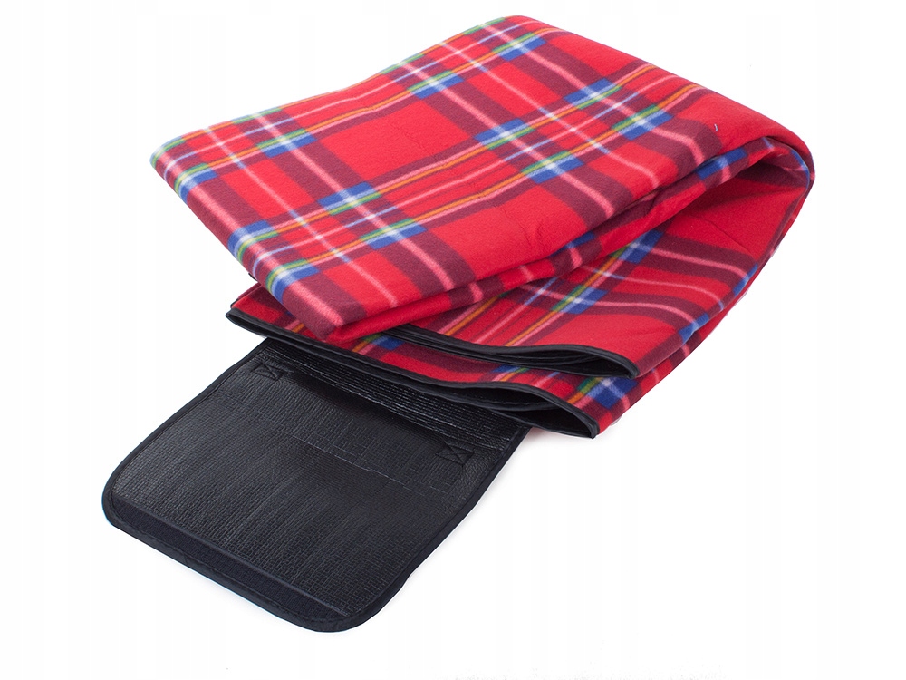 Koc 150x200cm piknikowy biwakowy plażowy biwak Kolor dominujący pomarańcze i czerwienie