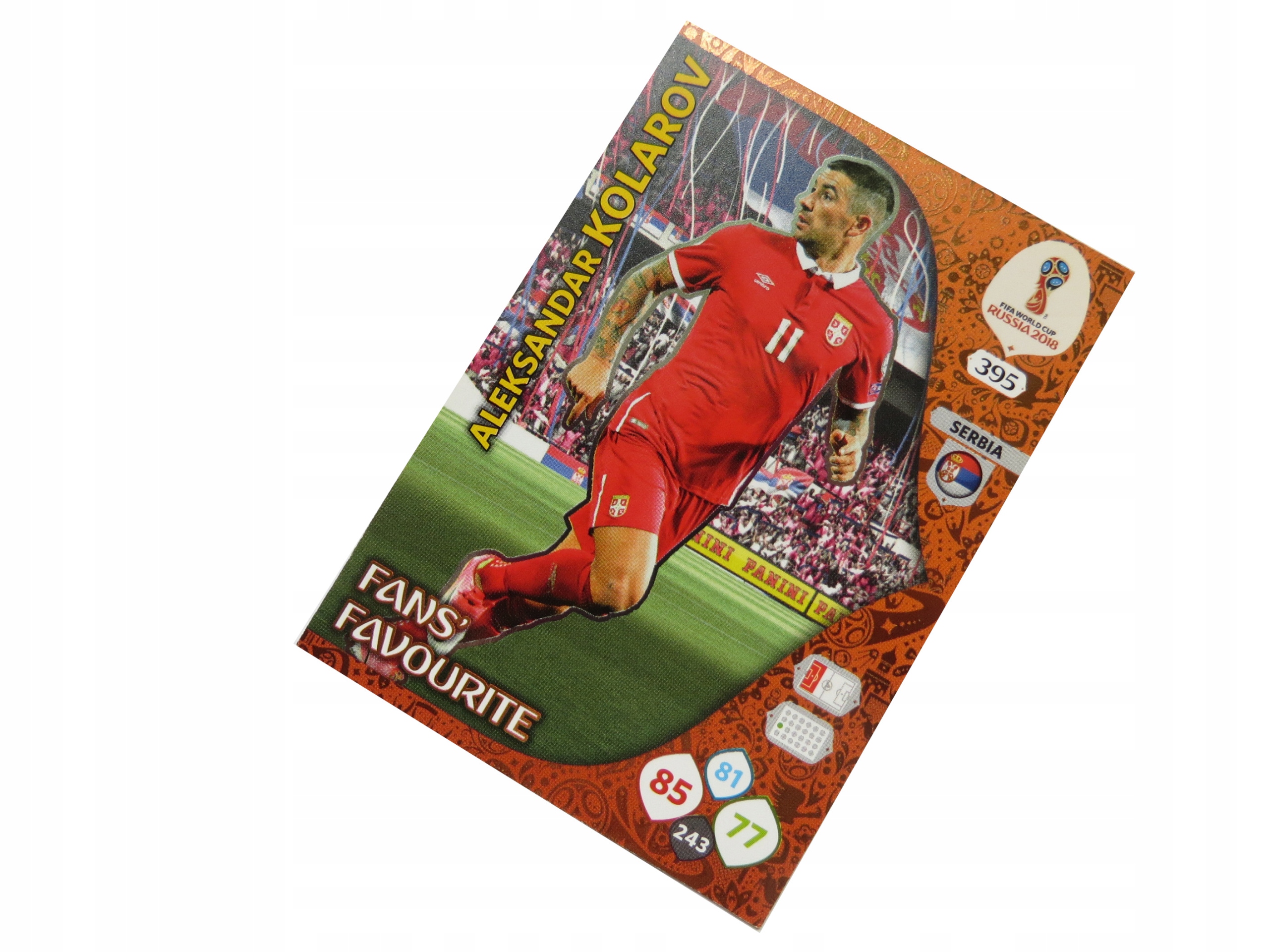 Panini World Cup Russia 2018 Karty Piłkarskie Fans Favourite Kolarov 395