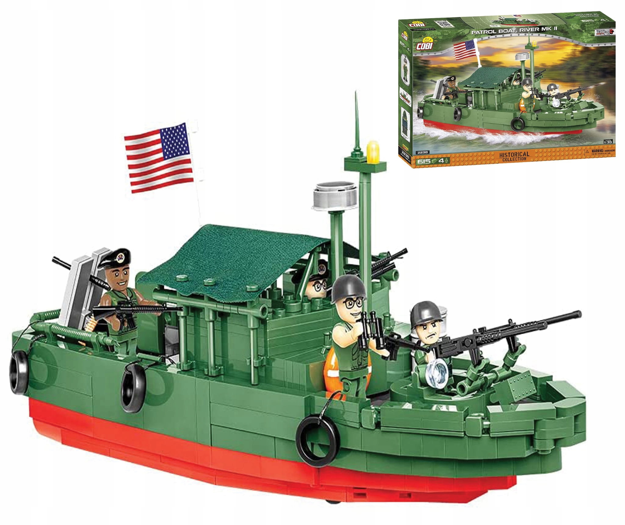 

Klocki Cobi Mała Armia Patrol Boat River Mk II