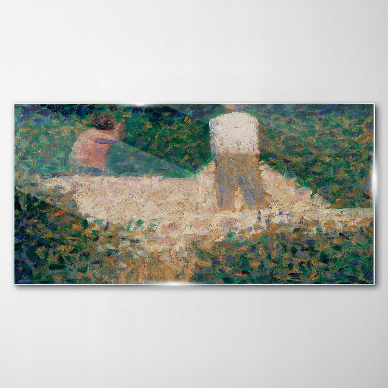 

Foto obraz szklany Two stonebreakers Seurat 140x70