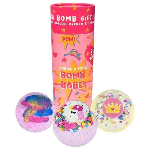 Zestaw upominkowy Tuba z kulami do kąpiel You're a Total Bomb Babe Bomb Cos