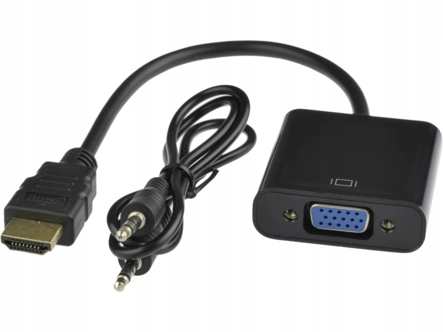 Adapter przejściówka HDMI do VGA DSUB + Audio Zastosowanie Video