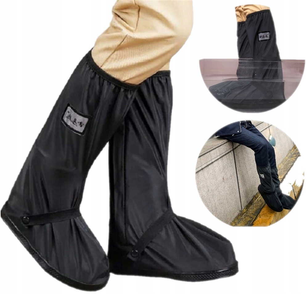 WODOODPORNE BUTY OCHRANIACZ POKROWCE 40-42 MOTOCYKL OSŁONY PRZECIWDESZCZOWE