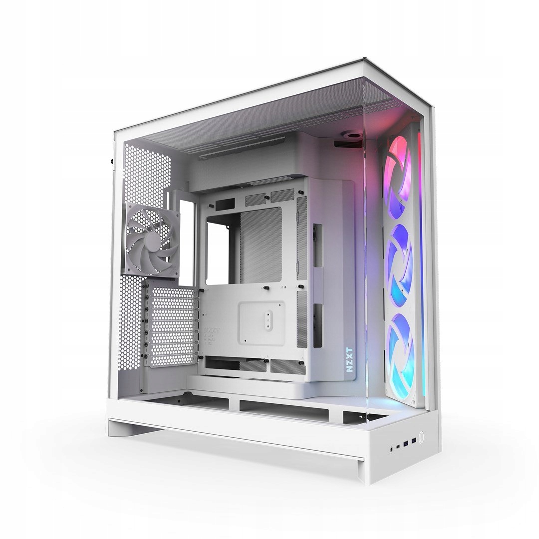 Počítačová Skříň Nzxt H9 Flow Rgb Midi Tower Bílý