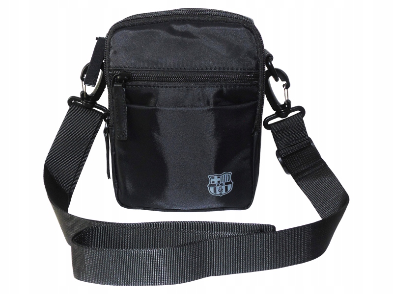 Fc Barcelona Nylonowa Torebka Listonoszka Nerka Sezon 24/25 Czarna Premium