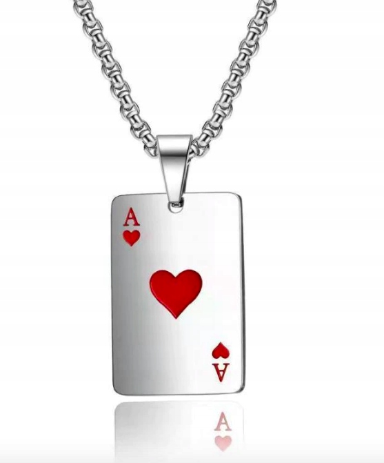 

Łańcuszek Poker Karta As Serce