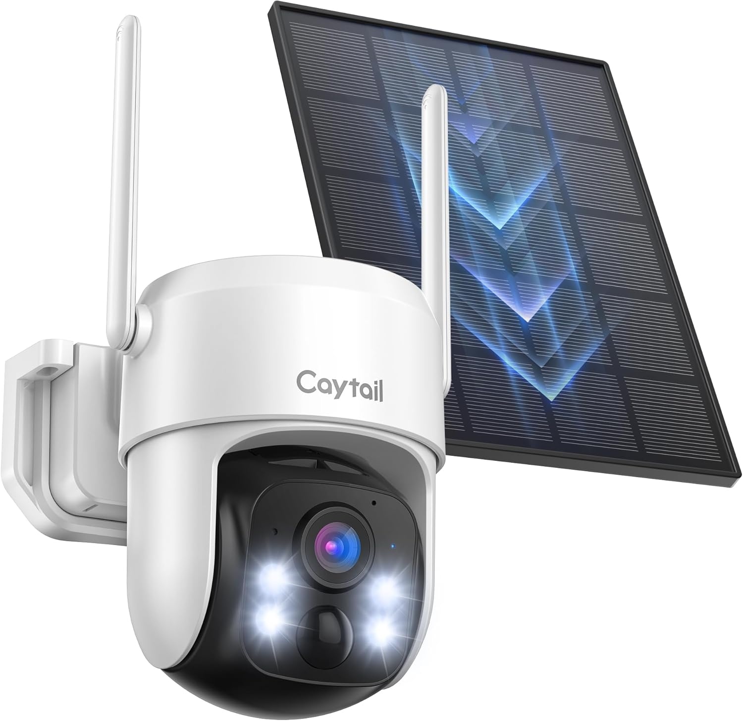Wifi Kamera Smart Vonkajšia Otočná Caytail DK201 Solárny Panel 3V1