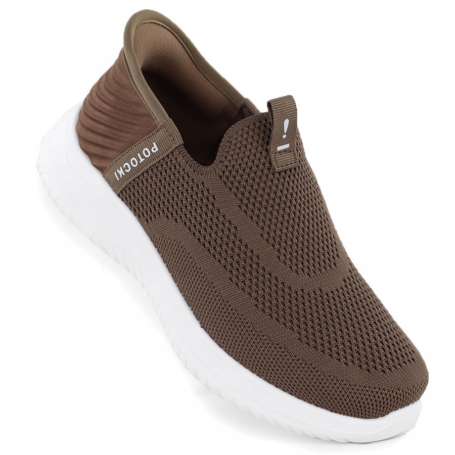Dámské sportovní polobotky slip on hnědé Potocki BK01312 39
