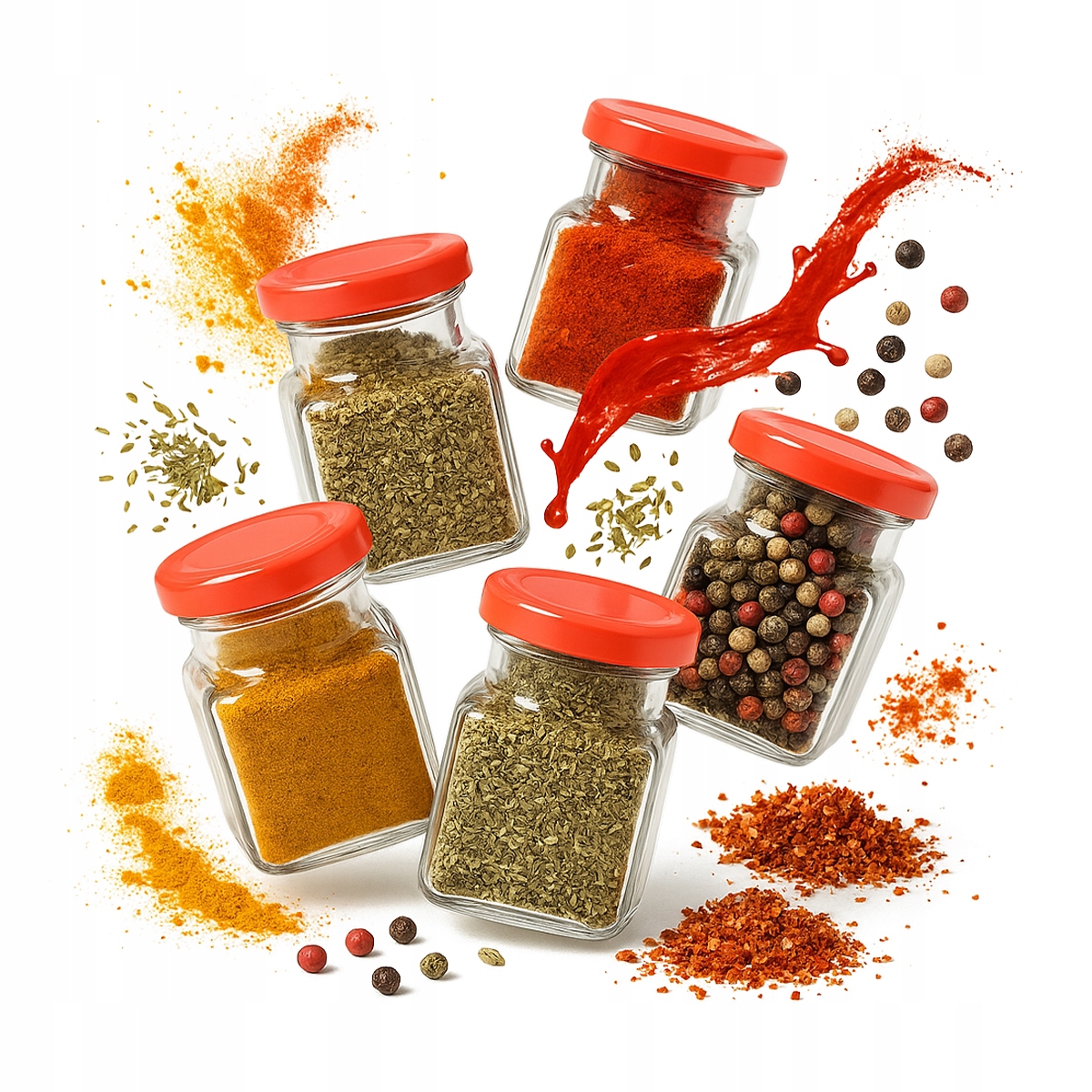 50X Sklenice 120ML Na Koření Džem dezerty svíčky med svatba Víčko FI53