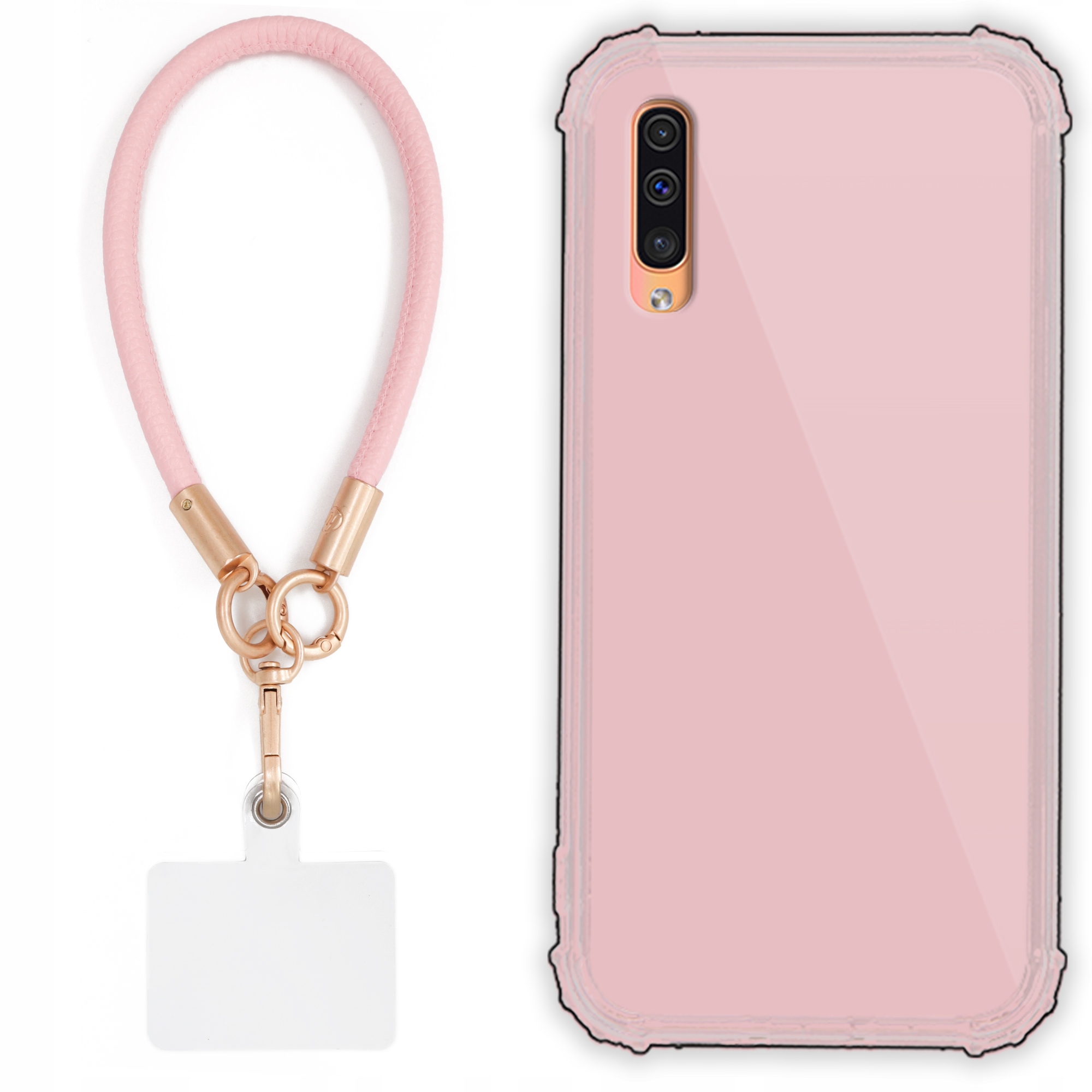Puzdro Pre Samsung A30s Case Antishock Pinky Ružové Vodítko Sada Odolné Tpu