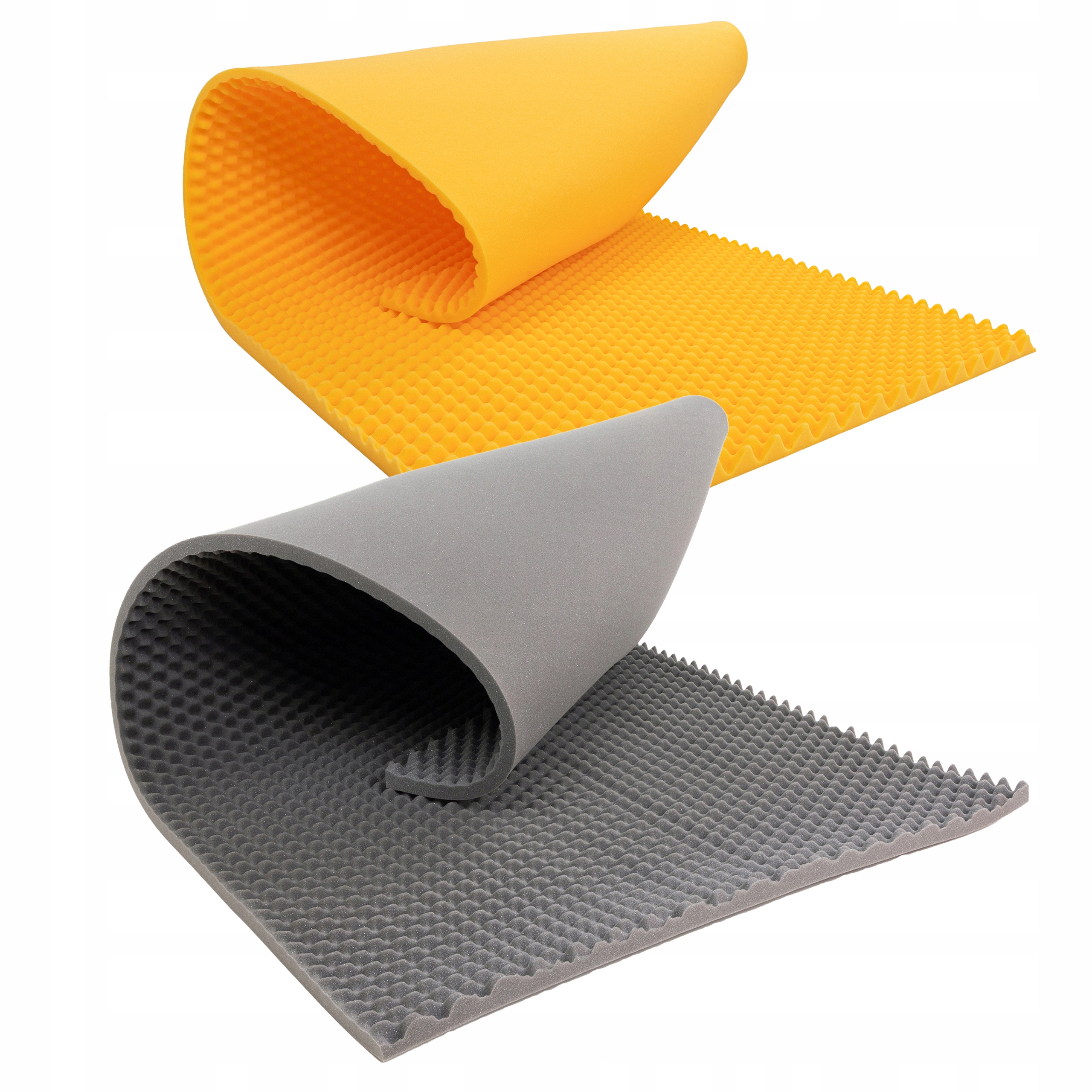 Redukce hluku Fala Akustická pěna 3 cm vlna Šedá a žlutá do pokoje