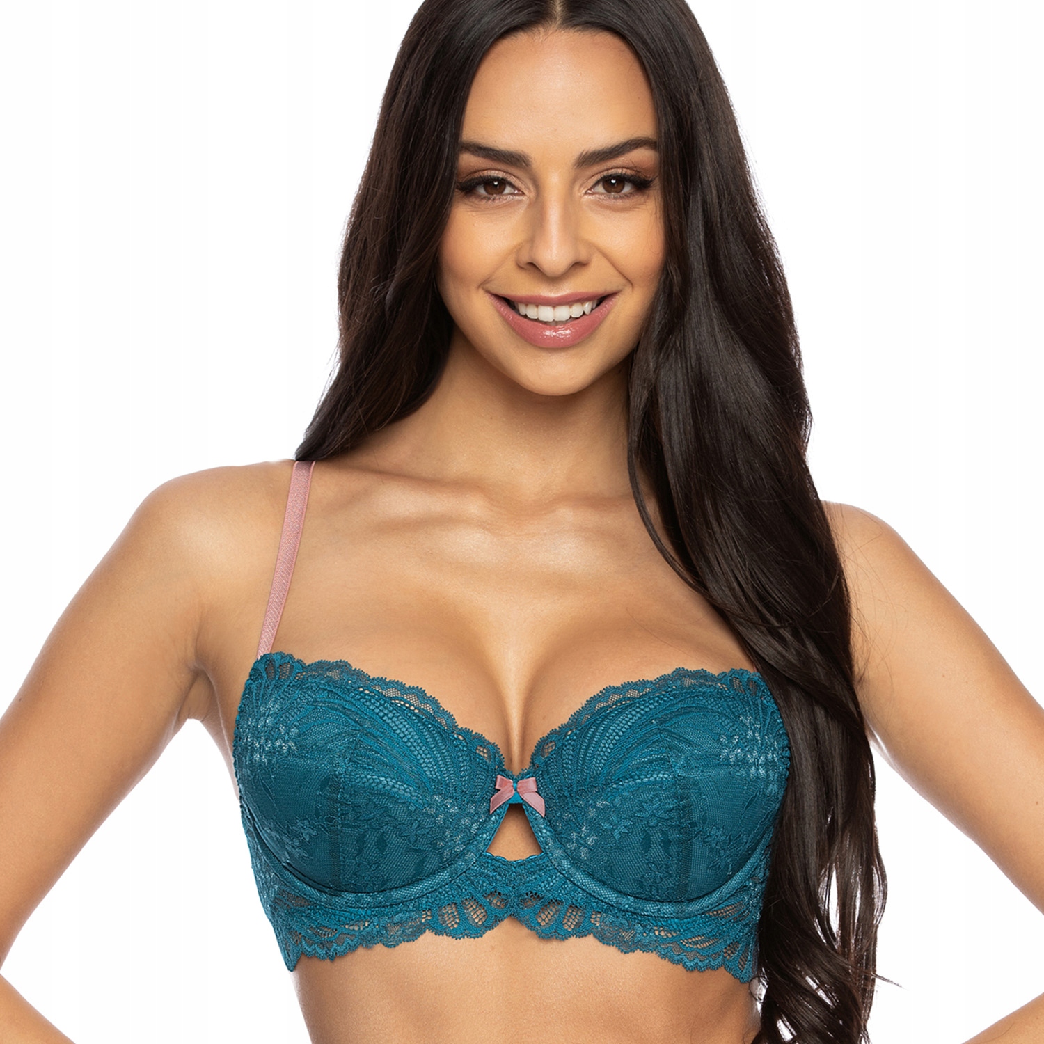 Mat 3525 Sybilla tyrkysová Podprsenka Push Up 65E