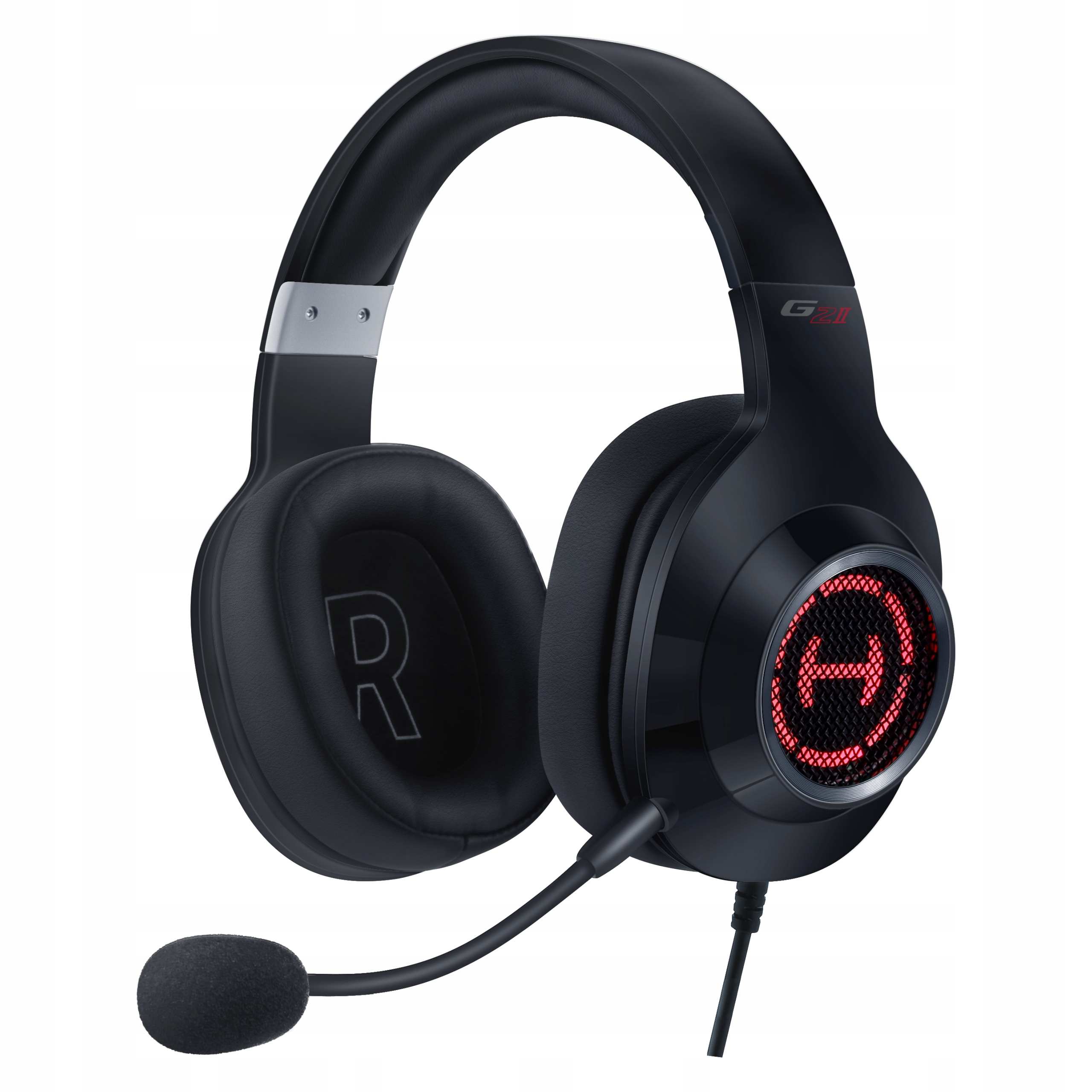 Edifier Hecate G2 II Słuchawki Przewodowe Wokółuszne Gamingowe Czarne Rgb
