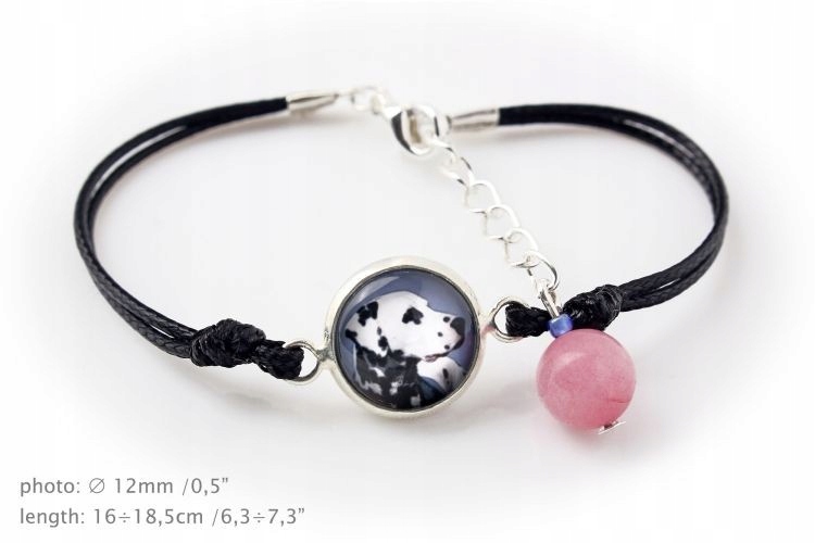 

Dalmatyńczyk Bransoletka z Twoim zdjęciem Handmade