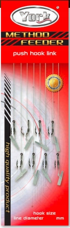 Przypon method feeder bolec/igła hak 8 żyłka 0,25m